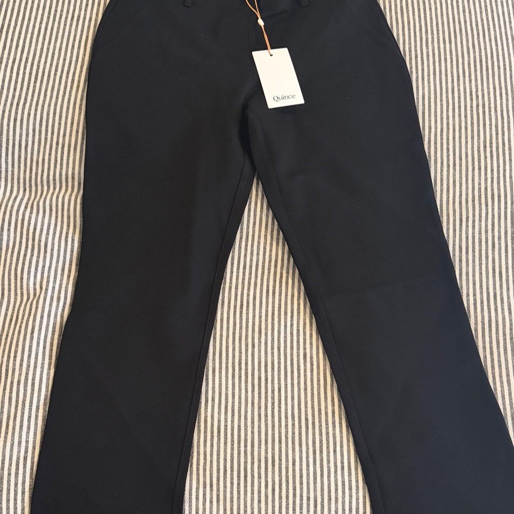Quince Women's Black Straight Leg Pants